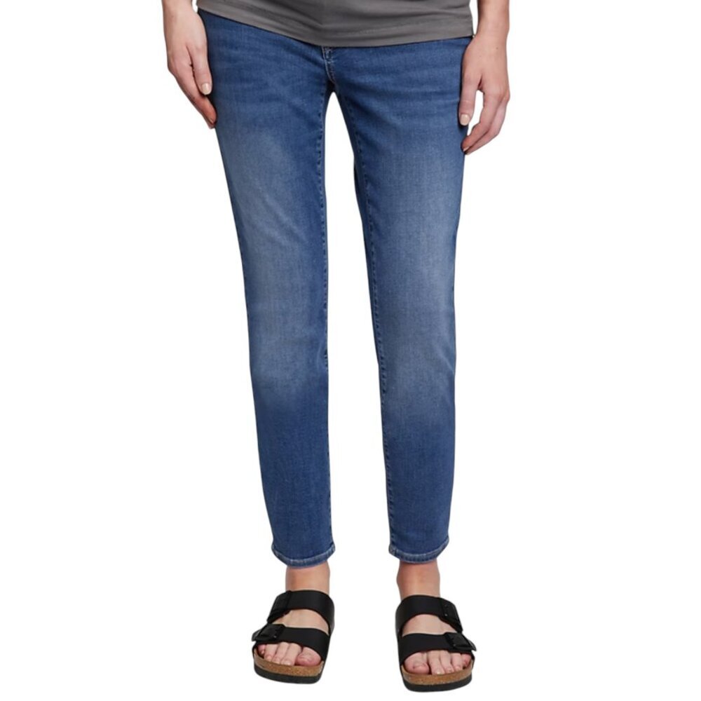 Gap True Skinny Maternity Jeans Sz 8 Regular Side Panel - Picture 2 of 7